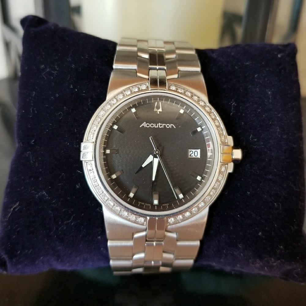 MEN'S BULOVA ACCUTRON GREENWICH WATCH SWISS MADE
